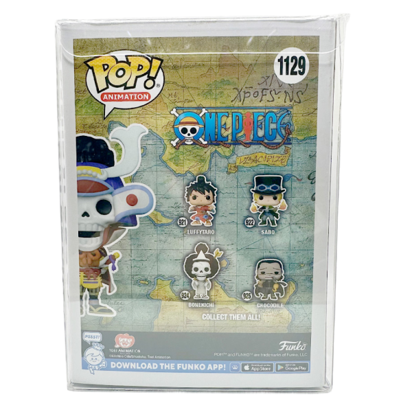 Funko One Piece Samurai Brook, caja con diseño y figuras coleccionables de la serie anime.
