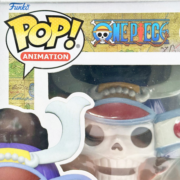 Funko One Piece Samurai Brook en caja, figura coleccionable inspirada en el personaje del anime One Piece.