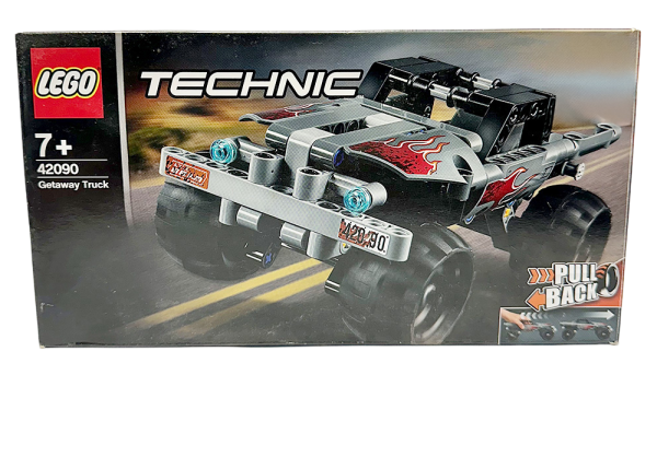 Caja del technic lego technic 42090, camión de escape para construir, ideal para niños mayores de 7 años.