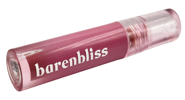Tinte de labios Bare N Bliss en tono rosado, maquillaje líquido ideal para un look natural y duradero.
