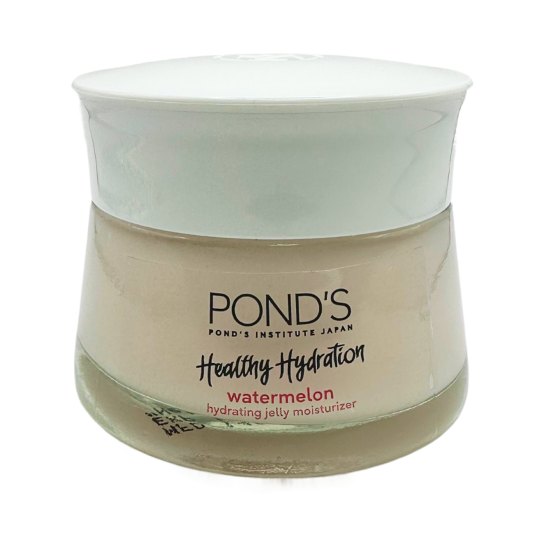Crema hidratante facial Pond's en gel con sandía, frasco de 50 g para cuidado e hidratación de la piel.