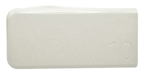 Samsung Battery Pack power bank portable power, beige color, compact and minimalist design with "10" embossed on side.