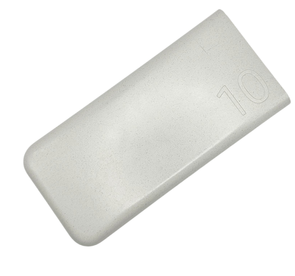 Powerbank power bank Samsung color blanco, portátil y compacto, ideal para cargar dispositivos móviles.