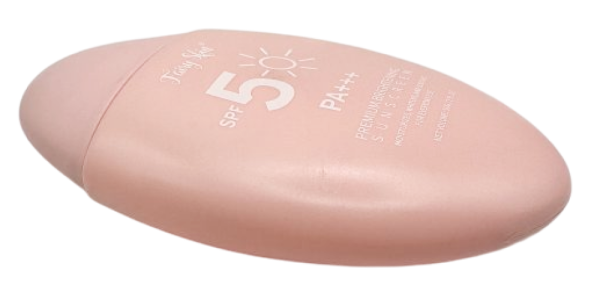 Protector solar Fairy Skin Iluminador SPF 50+ PA+++, envase rosa para cuidado facial y protección UV.