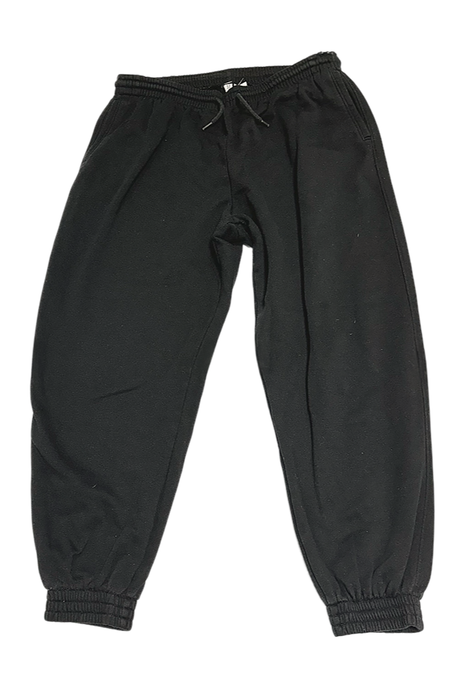 Pantalones de chándal negros para mujer, ropa deportiva cómoda ideal para actividades físicas y uso diario.