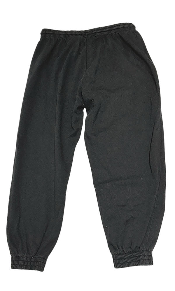 Black H&M women's sweatpants with elastic waistband and cuffs, displayed flat against a plain background.