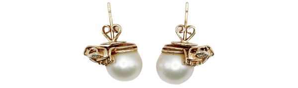 Pendientes de Oro con Perla - Image 3