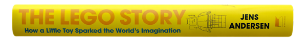 Lomo del libro "The LEGO Story" de Jens Andersen, ideal para quienes buscan libros con ilustraciones.